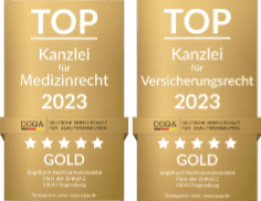 TOP Kanzlei für Vesicherungsrecht und Medizinrecht